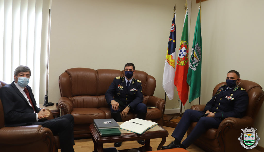 Luís Filipe Silva recebeu o Comandante Territorial da GNR dos Açores