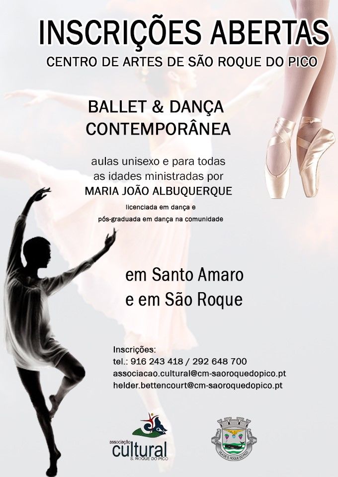 Inscrições abertas - Ballet & Dança Contemporânea
