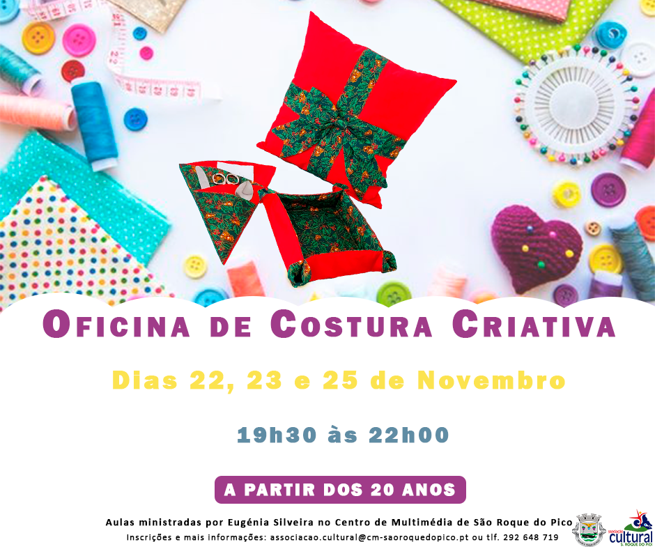 Inscrições Abertas- Oficina de Costura Criativa