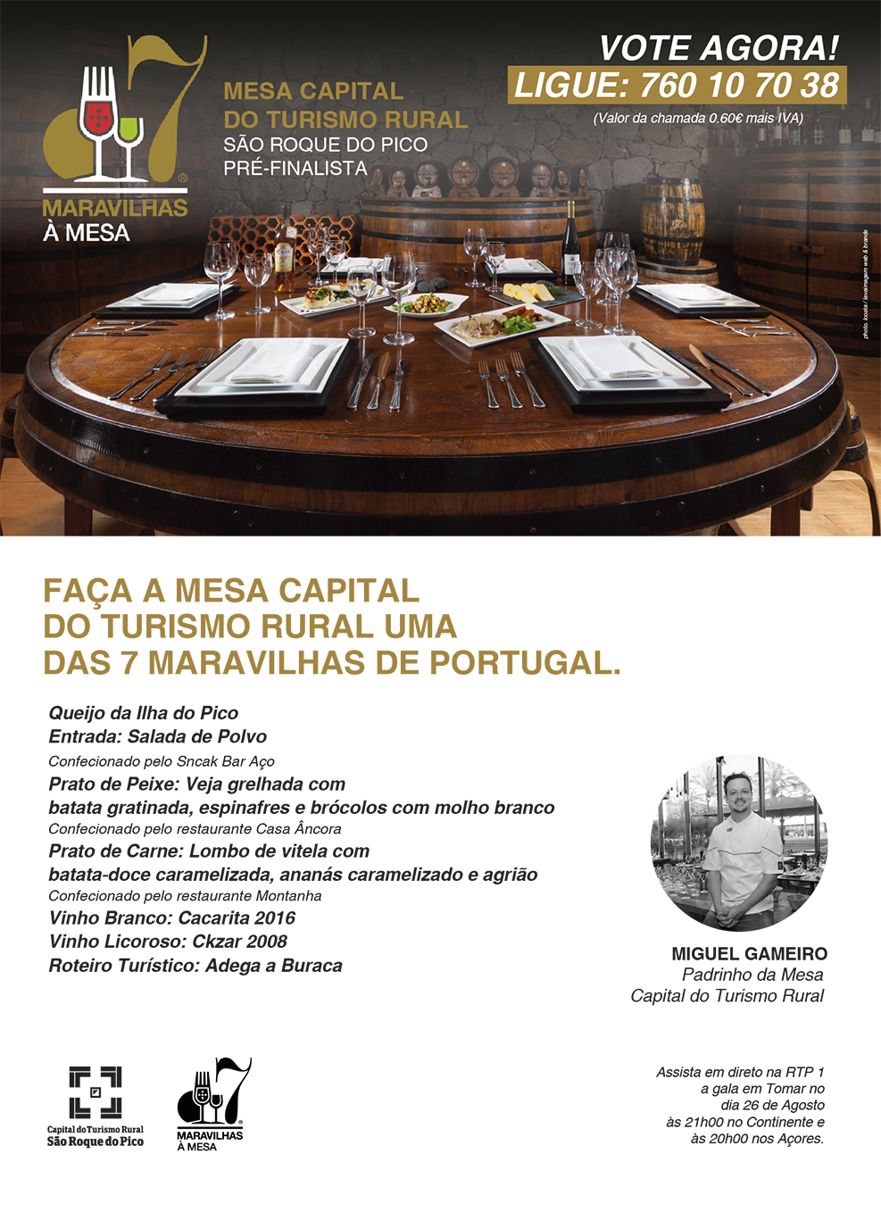 VOTE AGORA ! Mesa Capital do Turismo Rural