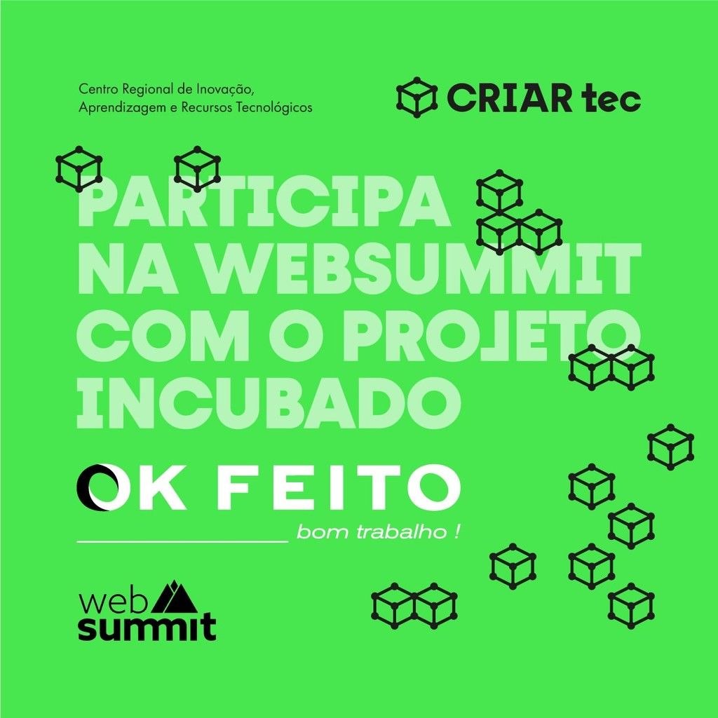 Empresa incubada na CRIAR tec selecionada para participar na Web Summit