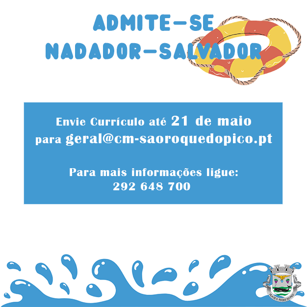 Concurso aberto para nadadores-salvadores